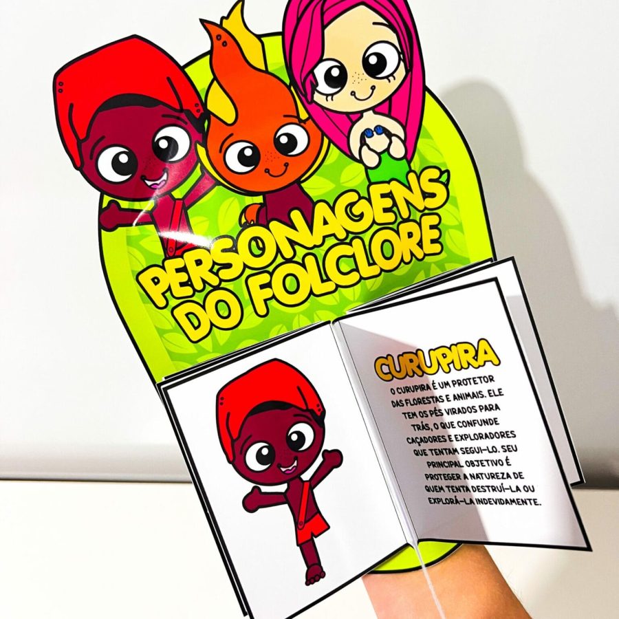 Luva Livro dos Personagens do Folclore - Folclore Brasileiro - Pedagogia de Ideias Luva Livro dos Personagens do Folclore - Folclore Brasileiro