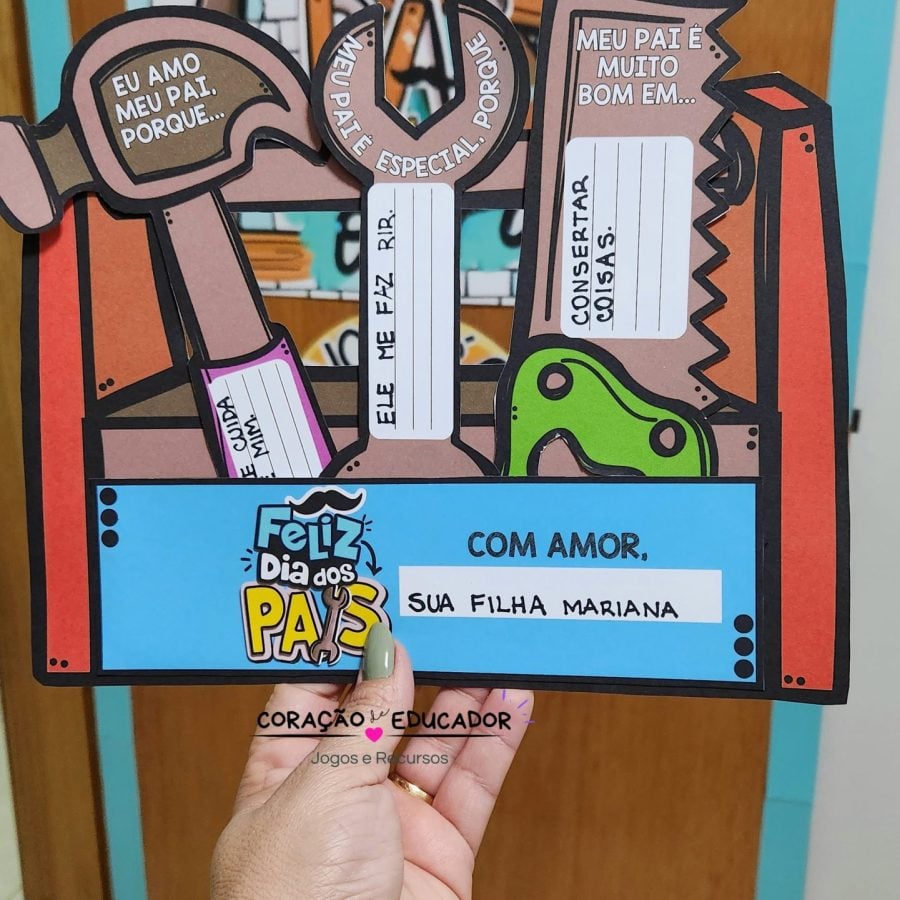 Pai pra toda Obra - Dia dos Pais - Pedagogia de Ideias Pai pra toda Obra - Dia dos Pais