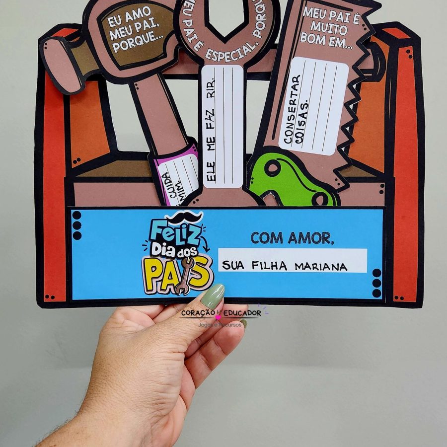 Pai pra toda Obra - Dia dos Pais - Pedagogia de Ideias Pai pra toda Obra - Dia dos Pais