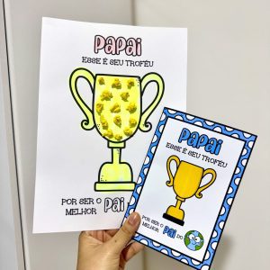 Kit Dia dos Pais – Tema Troféu - Dia dos Pais - Pedagogia de Ideias Kit Dia dos Pais – Tema Troféu - Dia dos Pais