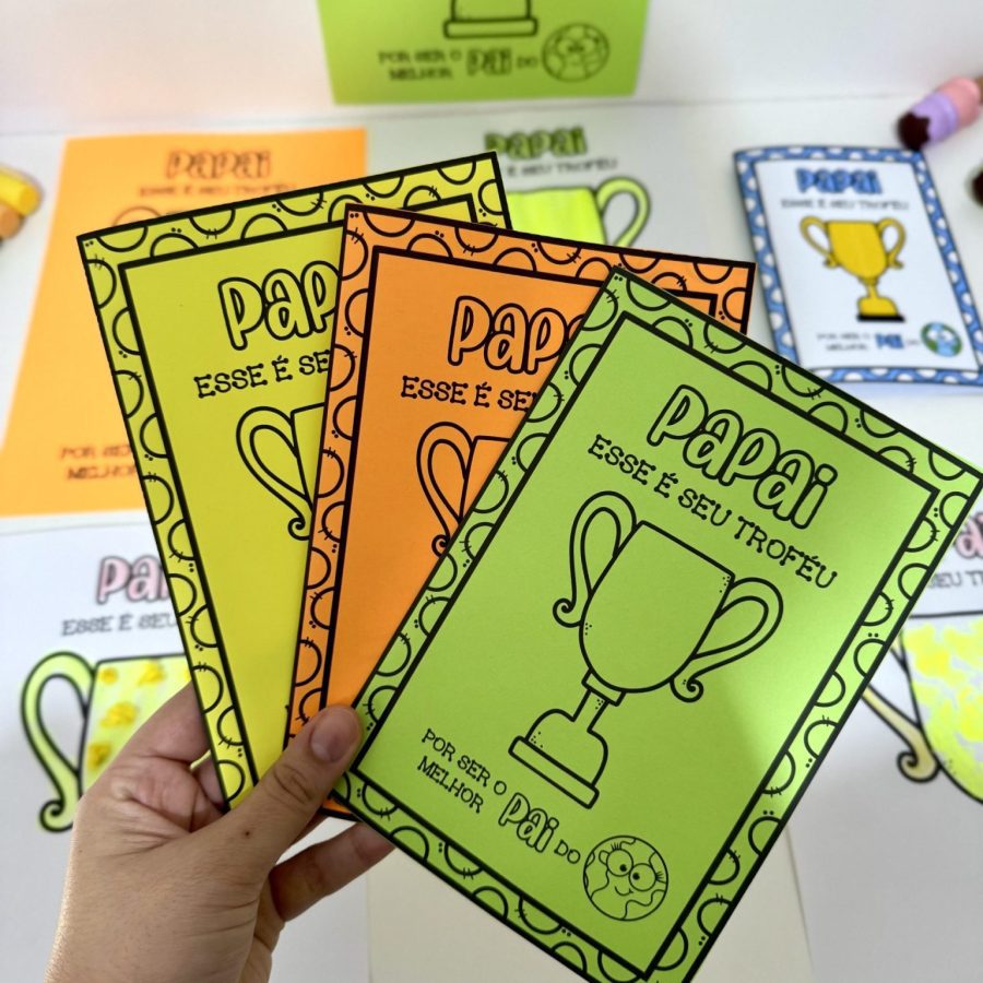 Kit Dia dos Pais – Tema Troféu - Dia dos Pais - Pedagogia de Ideias Kit Dia dos Pais – Tema Troféu - Dia dos Pais