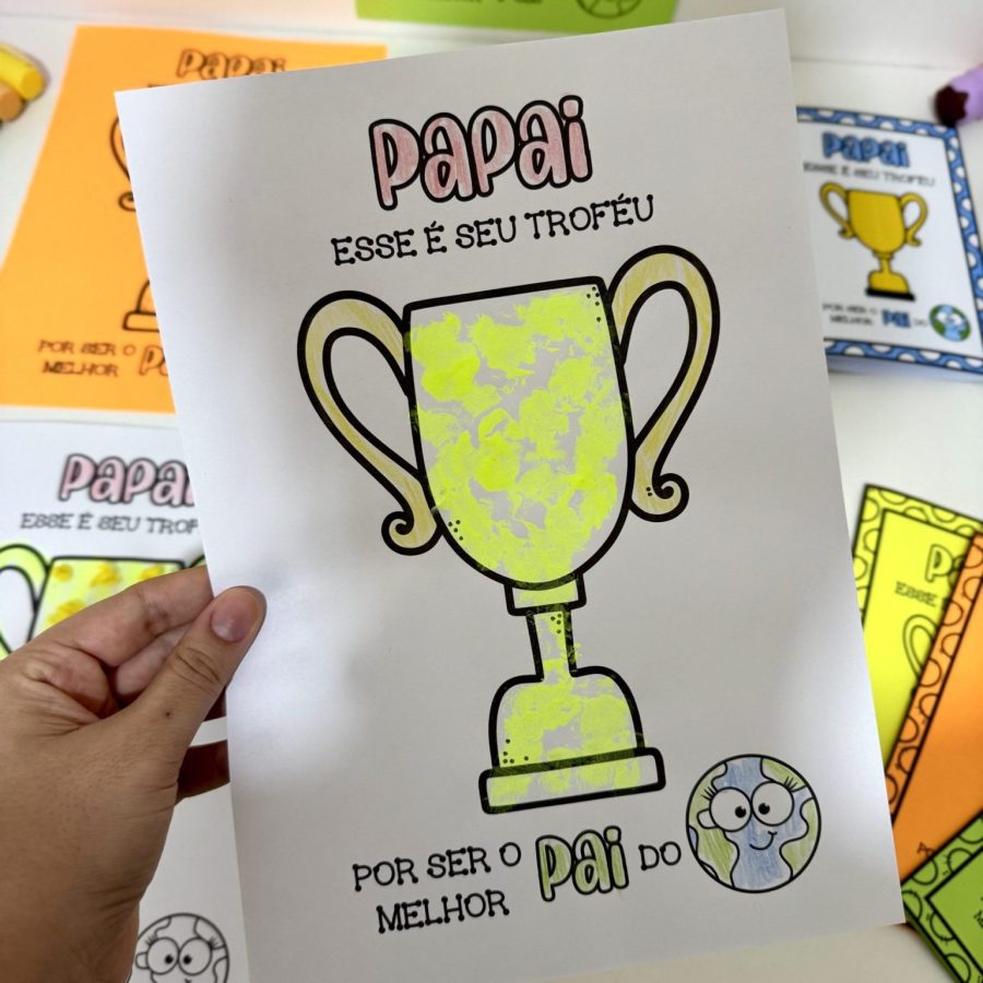 Kit Dia dos Pais – Tema Troféu - Dia dos Pais - Pedagogia de Ideias Kit Dia dos Pais – Tema Troféu - Dia dos Pais