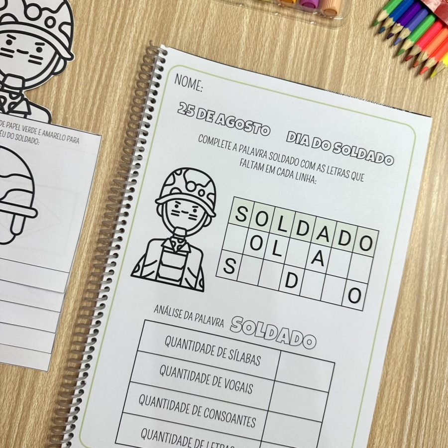 Apostila de Atividades Dia do Soldado - Apostila - Pedagogia de Ideias Apostila de Atividades Dia do Soldado - Apostila