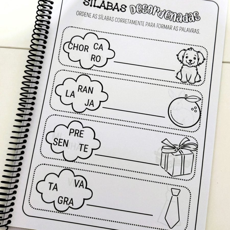 Apostila Sílabas Desordenadas – Sílabas Complexas - Alfabetização - Pedagogia de Ideias Apostila Sílabas Desordenadas – Sílabas Complexas - Alfabetização