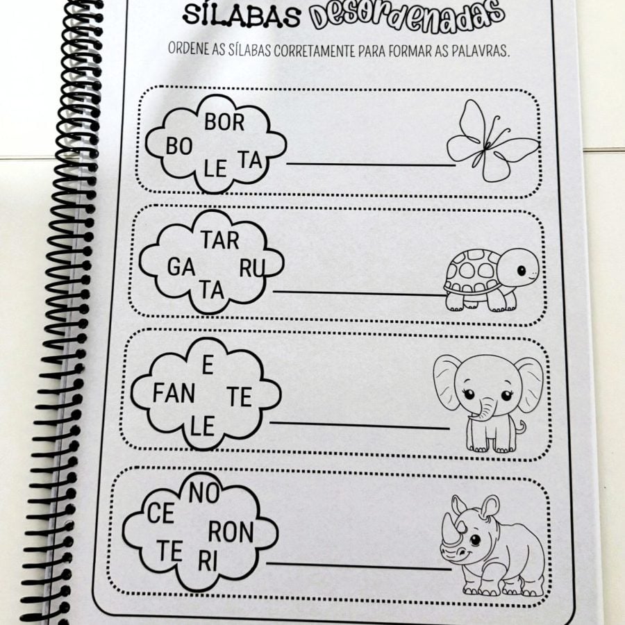 Apostila Sílabas Desordenadas – Sílabas Complexas - Alfabetização - Pedagogia de Ideias Apostila Sílabas Desordenadas – Sílabas Complexas - Alfabetização