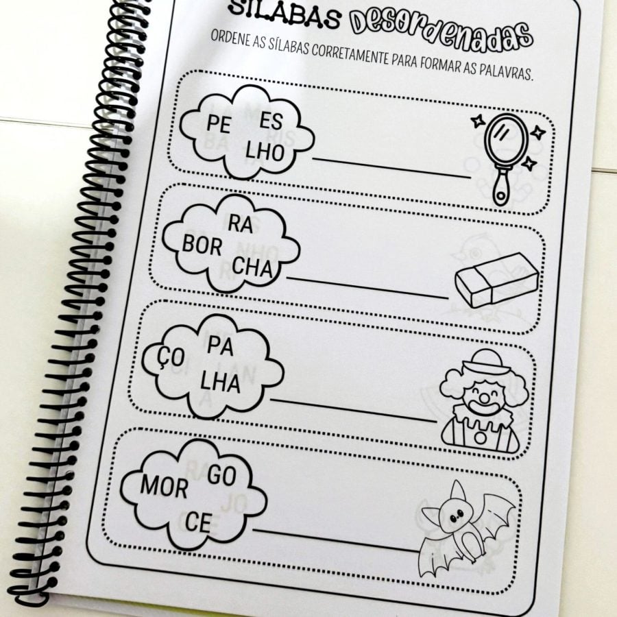 Apostila Sílabas Desordenadas – Sílabas Complexas - Alfabetização - Pedagogia de Ideias Apostila Sílabas Desordenadas – Sílabas Complexas - Alfabetização