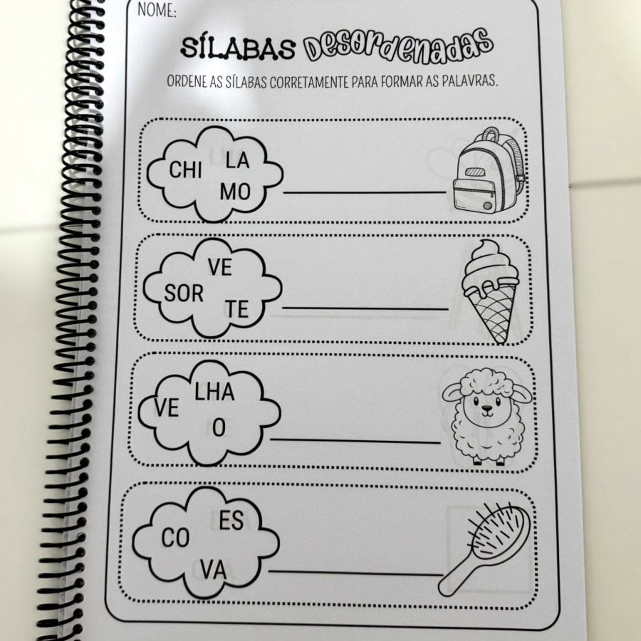 Apostila Sílabas Desordenadas – Sílabas Complexas - Alfabetização - Pedagogia de Ideias Apostila Sílabas Desordenadas – Sílabas Complexas - Alfabetização