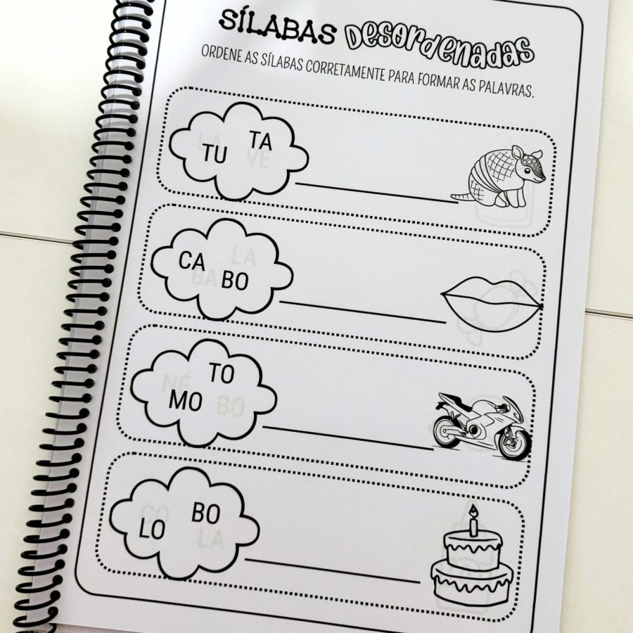 Apostila Sílabas Desordenadas – Sílabas Simples - Alfabetização - Pedagogia de Ideias Apostila Sílabas Desordenadas – Sílabas Simples - Alfabetização