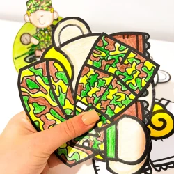 Brinquedos educativos de papel para atividades do Dia do Soldado.