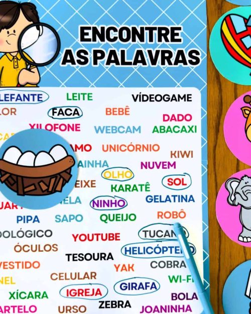 Encontre as Palavras - Leitura e Escrita