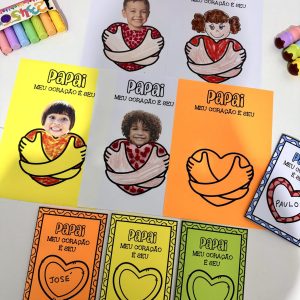 Kit Dia dos Pais – Meu coração é seu - Dia dos Pais - Pedagogia de Ideias Kit Dia dos Pais – Meu coração é seu - Dia dos Pais