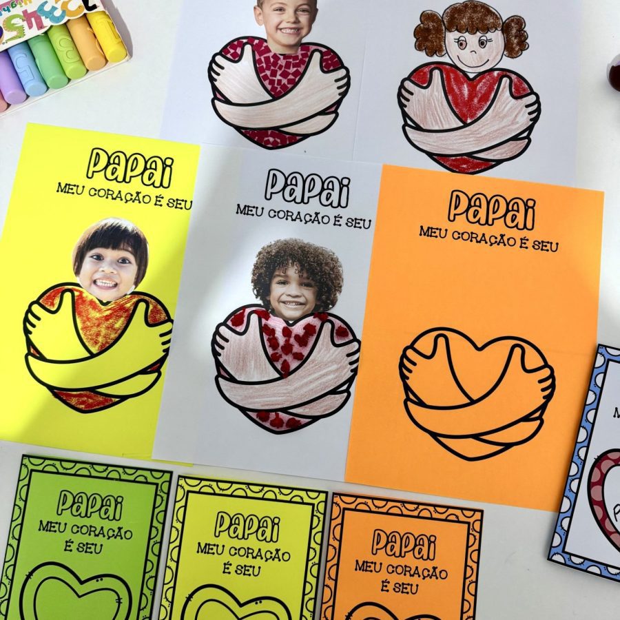 Kit Dia dos Pais – Meu coração é seu - Dia dos Pais - Pedagogia de Ideias Kit Dia dos Pais – Meu coração é seu - Dia dos Pais