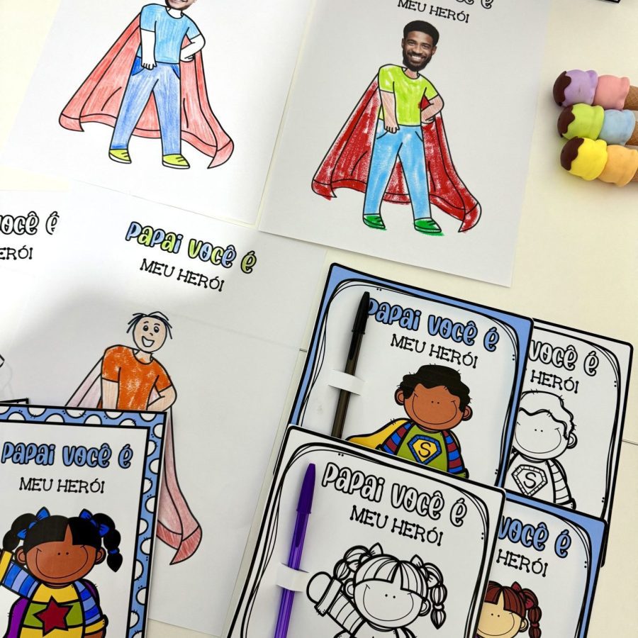 Kit Dia dos Pais – Tema Herói - Dia dos Pais - Pedagogia de Ideias Kit Dia dos Pais – Tema Herói - Dia dos Pais