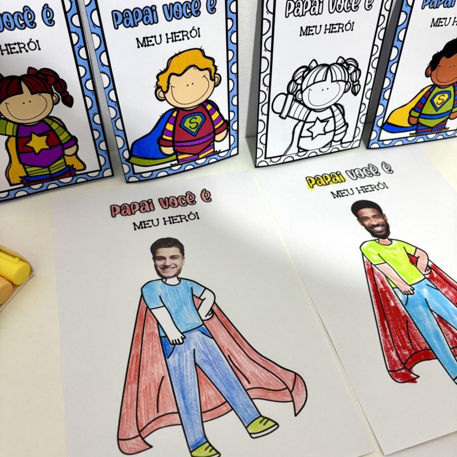 Kit Dia dos Pais – Tema Herói - Dia dos Pais - Pedagogia de Ideias Kit Dia dos Pais – Tema Herói - Dia dos Pais