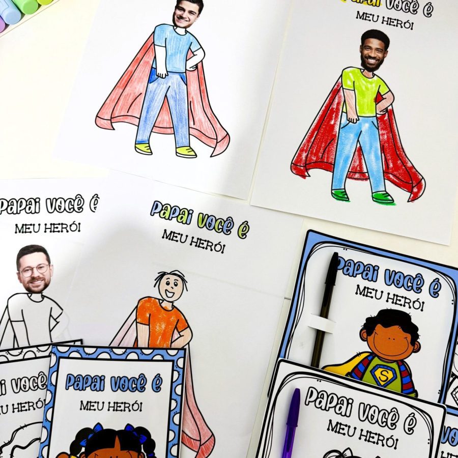Kit Dia dos Pais – Tema Herói - Dia dos Pais - Pedagogia de Ideias Kit Dia dos Pais – Tema Herói - Dia dos Pais