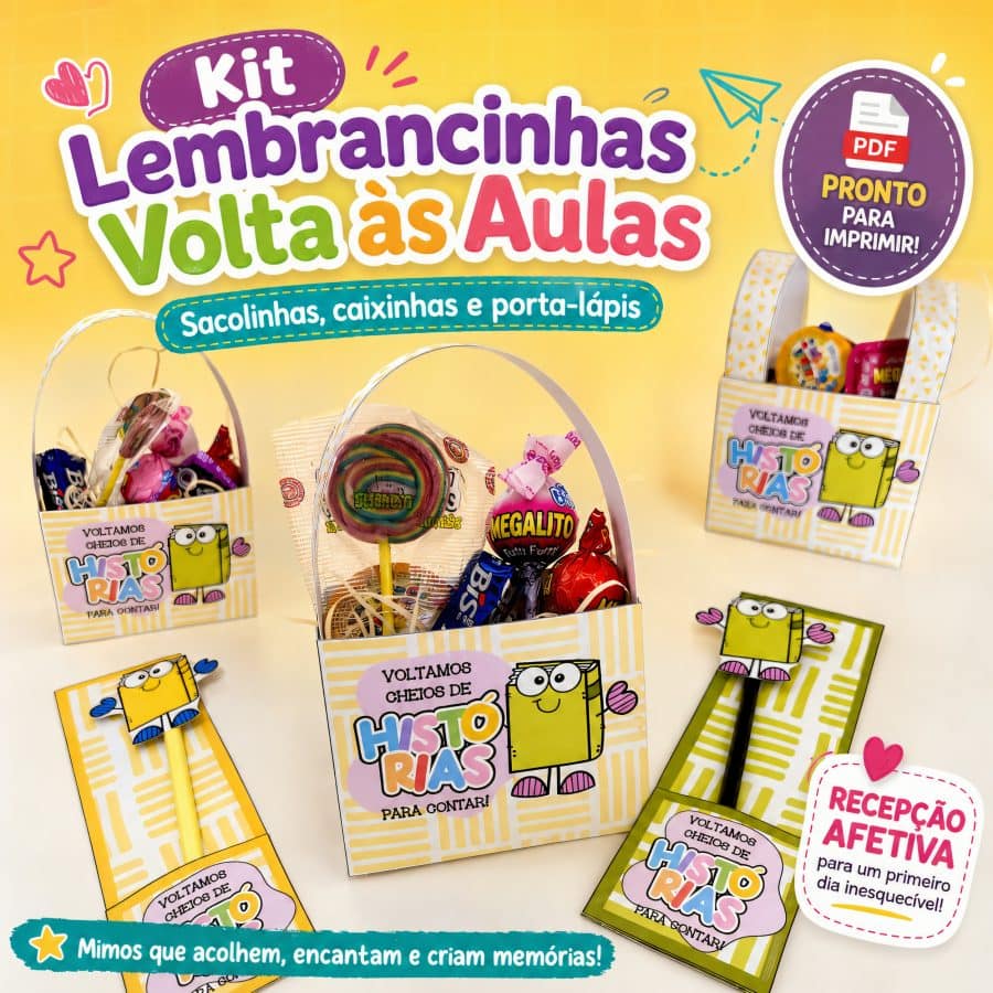 Kit Lembrancinhas Volta às Aulas - Lembranças Escolares