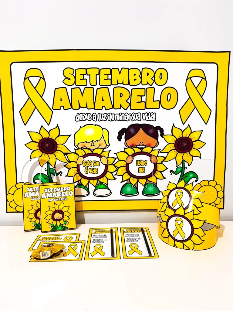 Kit Painel e Lembrancinhas Setembro Amarelo — foto 5