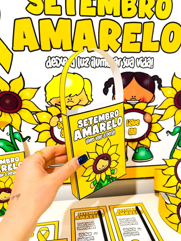 Kit Painel e Lembrancinhas Setembro Amarelo — foto 8