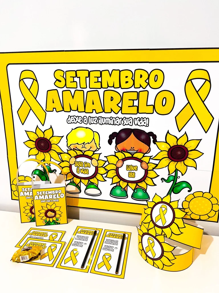 Kit Painel e Lembrancinhas Setembro Amarelo — foto 2