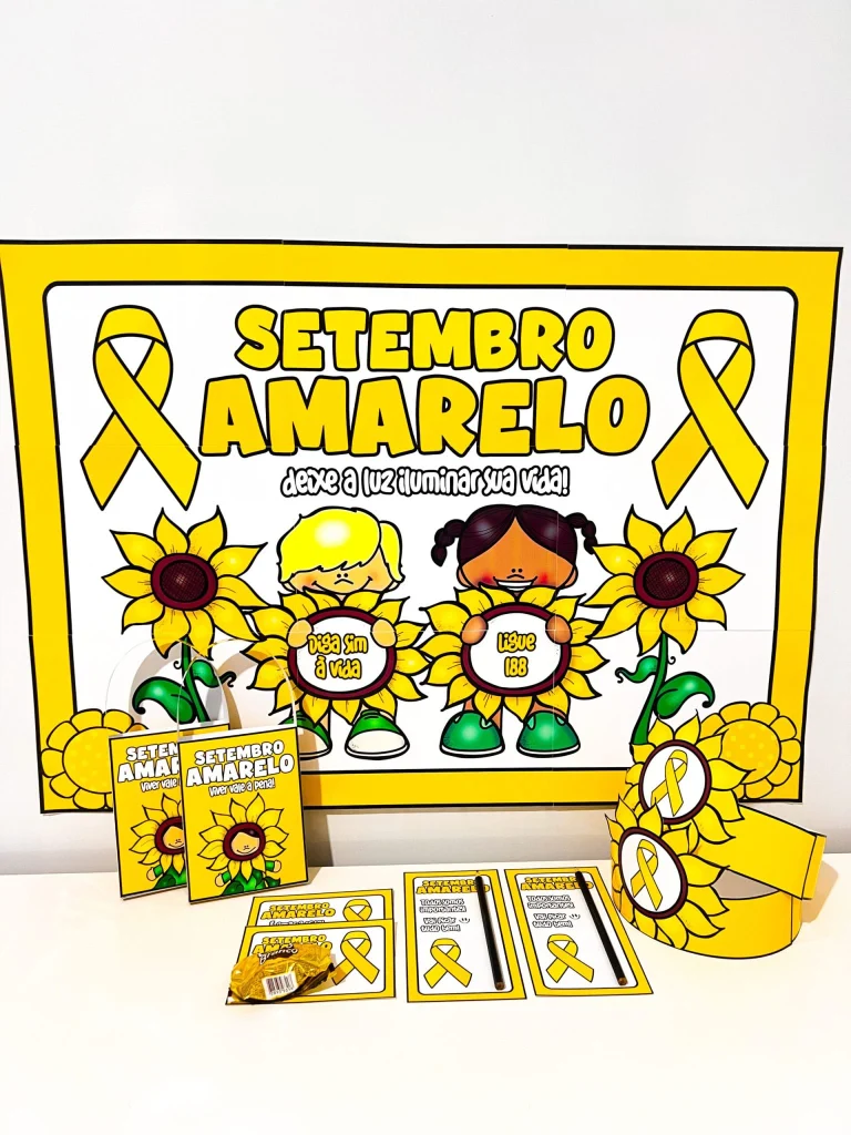 Kit Painel e Lembrancinhas Setembro Amarelo — foto 7