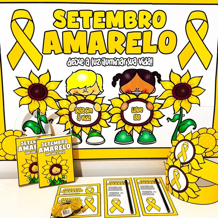 Kit Painel e Lembrancinhas – Setembro Amarelo - Setembro Amarelo