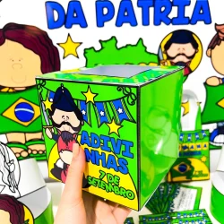 Kit de atividades da Semana da Pátria com tema brasileiro para crianças.