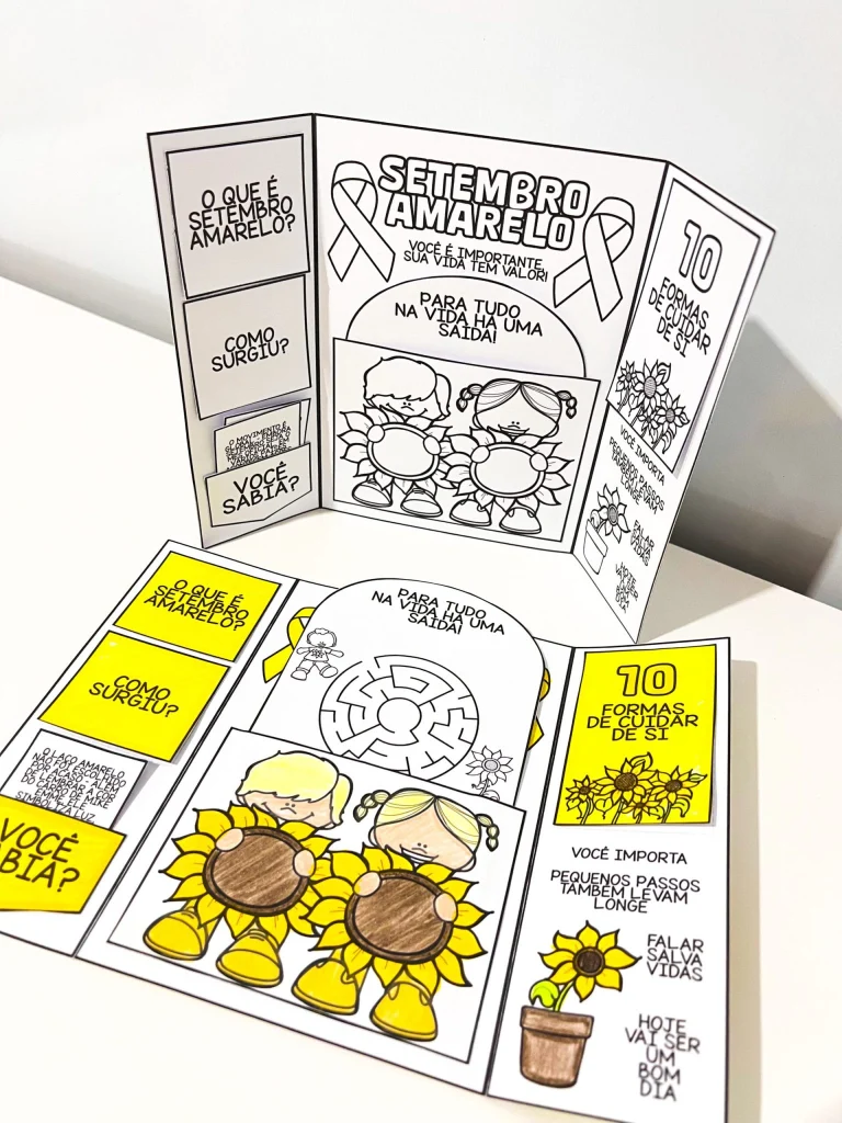 Lapbook Setembro Amarelo para Educação Emocional — foto 8
