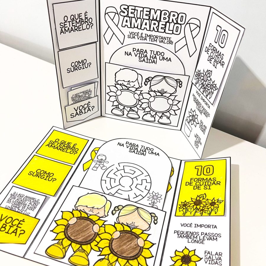 Lapbook Setembro Amarelo - Setembro Amarelo - Pedagogia de Ideias Lapbook Setembro Amarelo - Setembro Amarelo
