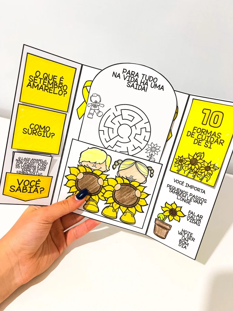 Lapbook Setembro Amarelo para Educação Emocional — foto 9