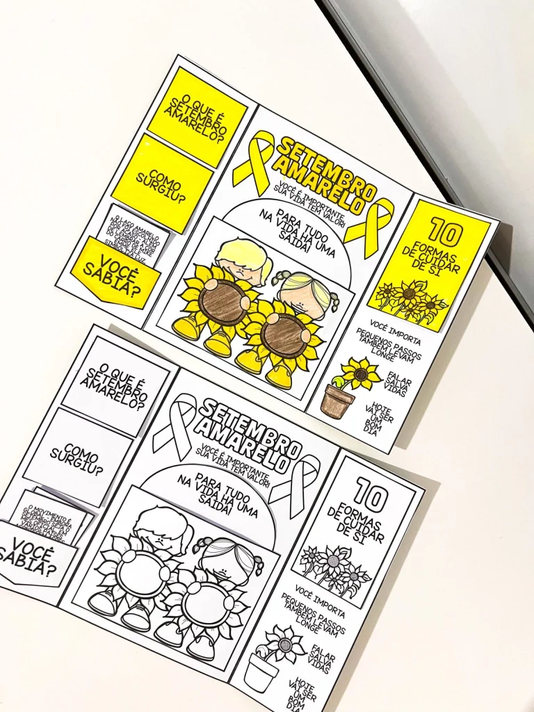 Lapbook Setembro Amarelo para Educação Emocional — foto 4