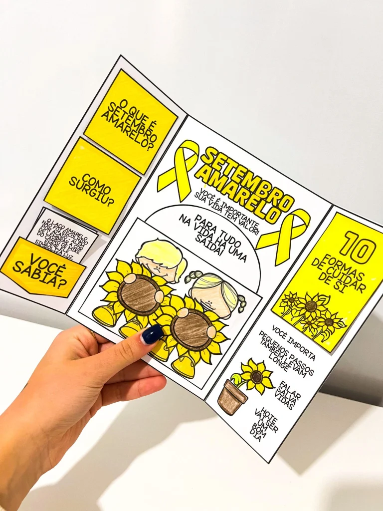 Lapbook Setembro Amarelo para Educação Emocional — foto 5