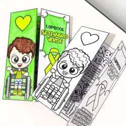Lapbook Setembro Verde com desenhos coloridos e atividades educativas.