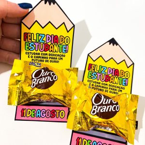 Lembrancinha Dia do Estudante - Dia do Estudante
