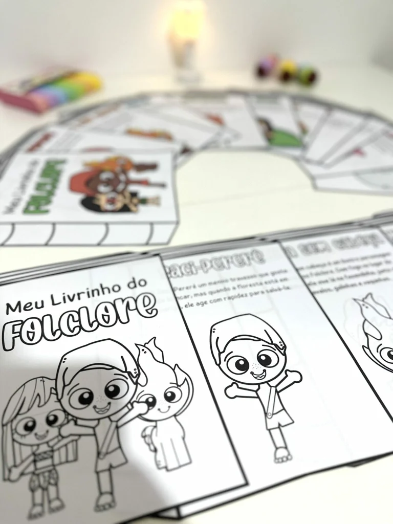 Livrinho do Folclore para Ler e Colorir — foto 4