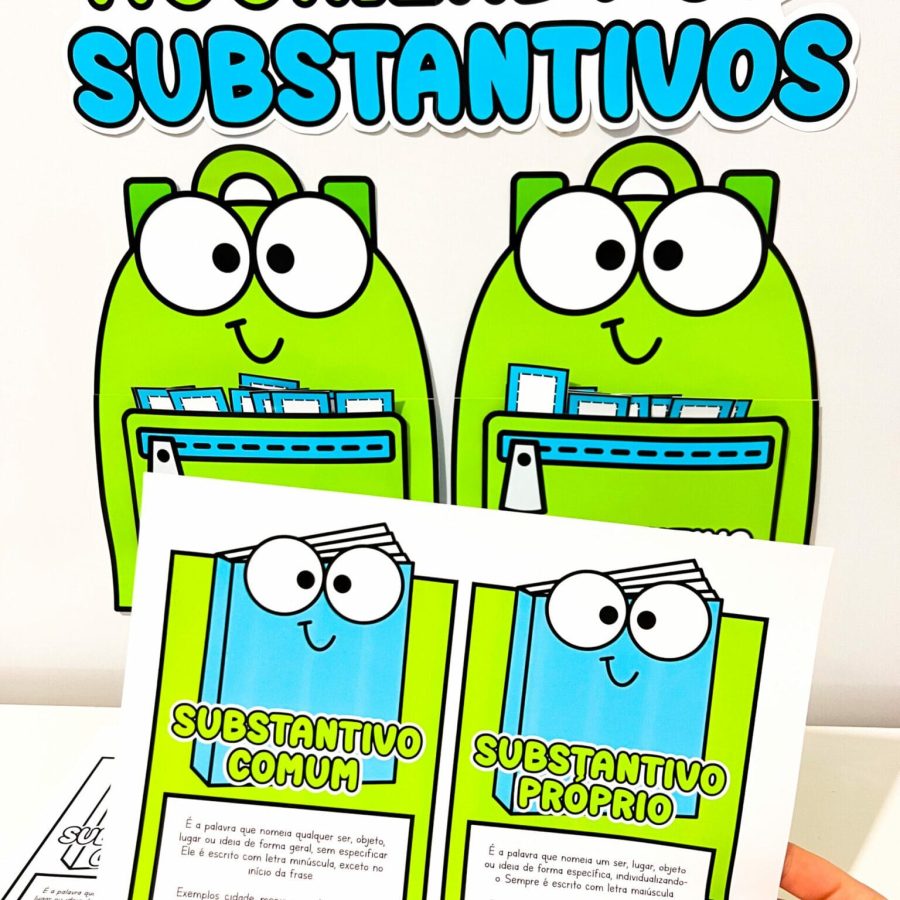 Mochilas dos Substantivos - Gramática - Pedagogia de Ideias Mochilas dos Substantivos - Gramática