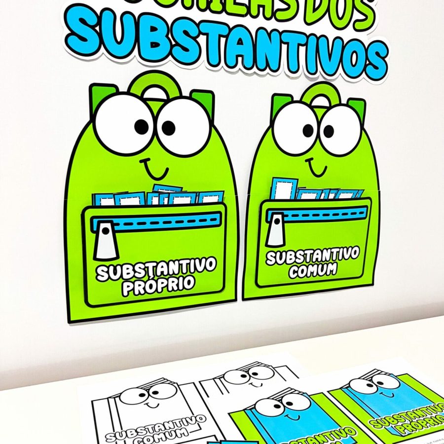 Mochilas dos Substantivos - Gramática - Pedagogia de Ideias Mochilas dos Substantivos - Gramática