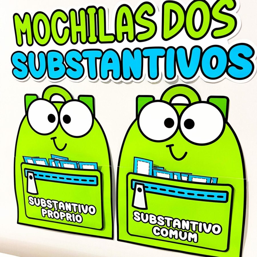 Mochilas dos Substantivos - Gramática - Pedagogia de Ideias Mochilas dos Substantivos - Gramática