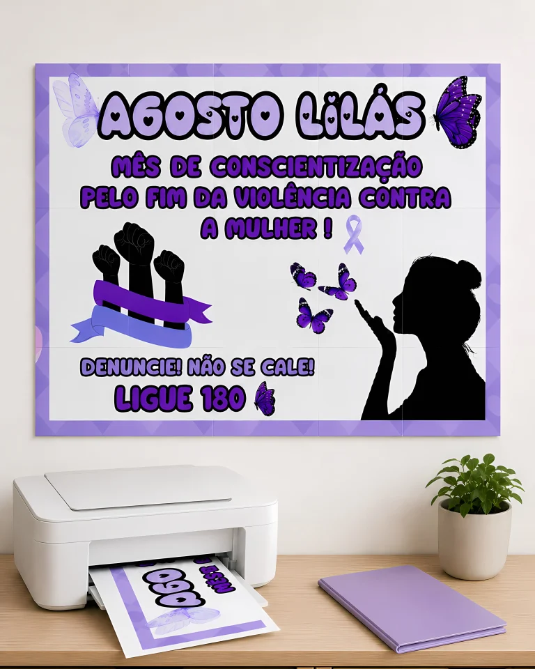 Painel Agosto Lilás de Conscientização — foto 8