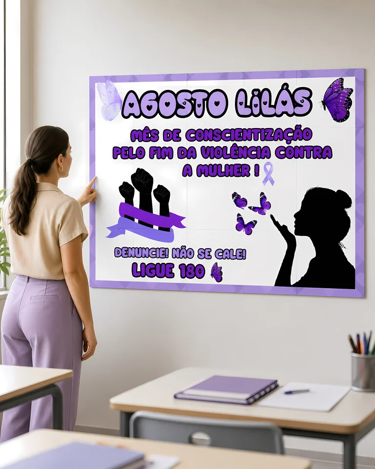 Painel Agosto Lilás de Conscientização — foto 5