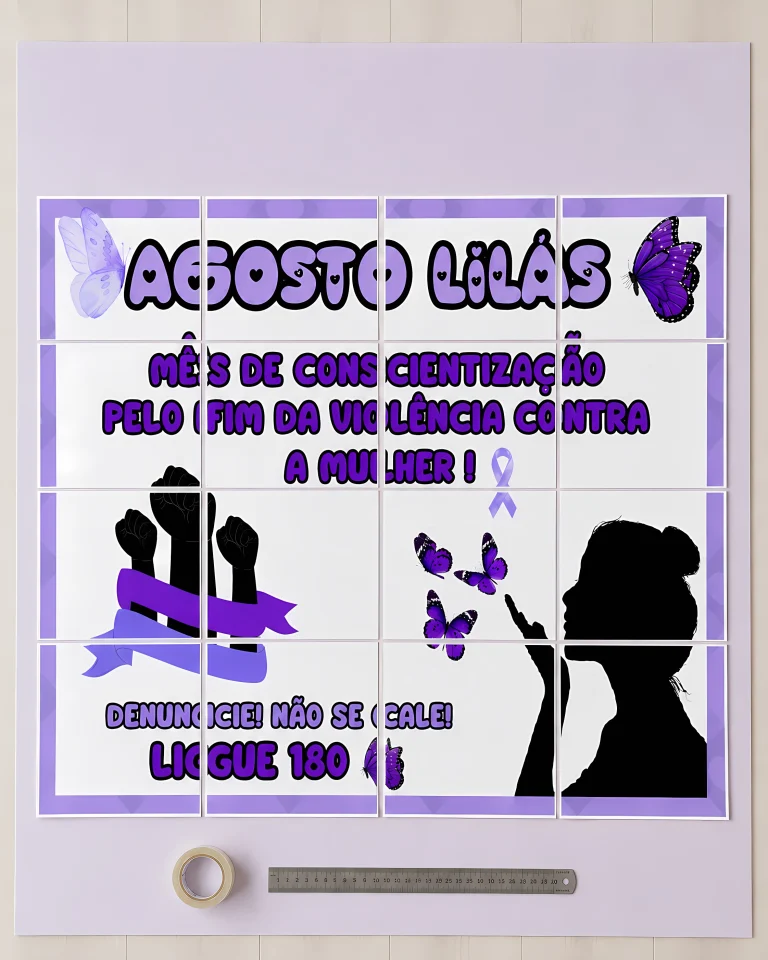 Painel Agosto Lilás de Conscientização — foto 2