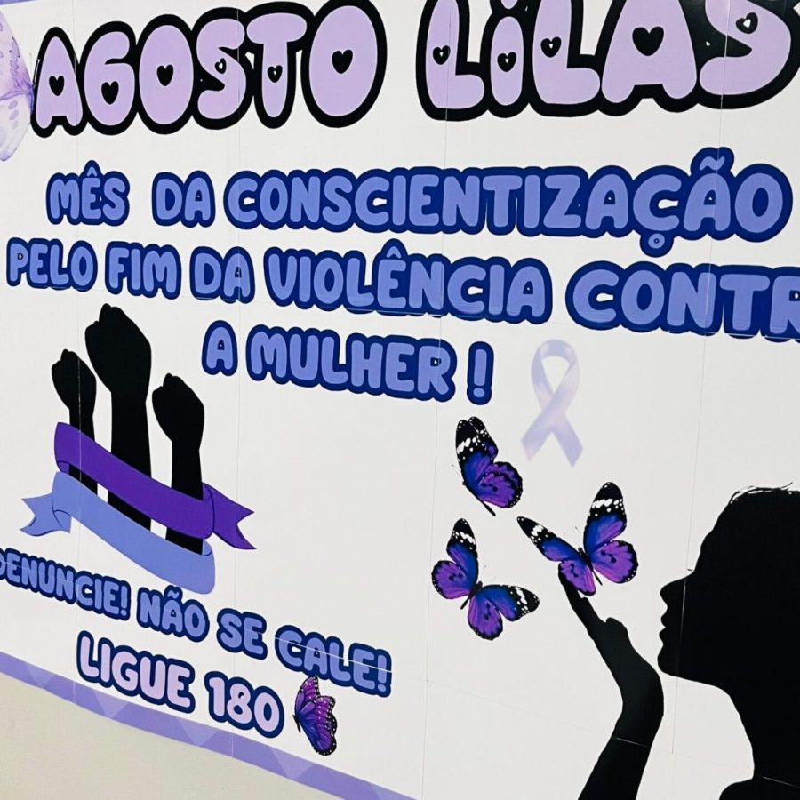 Painel - Agosto Lilás - Agosto Lilás - Pedagogia de Ideias Painel - Agosto Lilás - Agosto Lilás