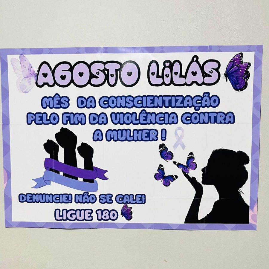 Painel - Agosto Lilás - Agosto Lilás - Pedagogia de Ideias Painel - Agosto Lilás - Agosto Lilás