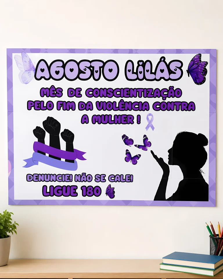 Painel Agosto Lilás de Conscientização — foto 4