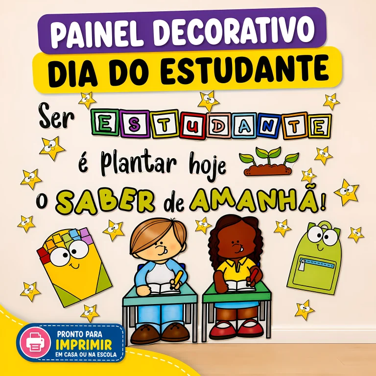 Painel Decorativo Dia do Estudante — foto 1