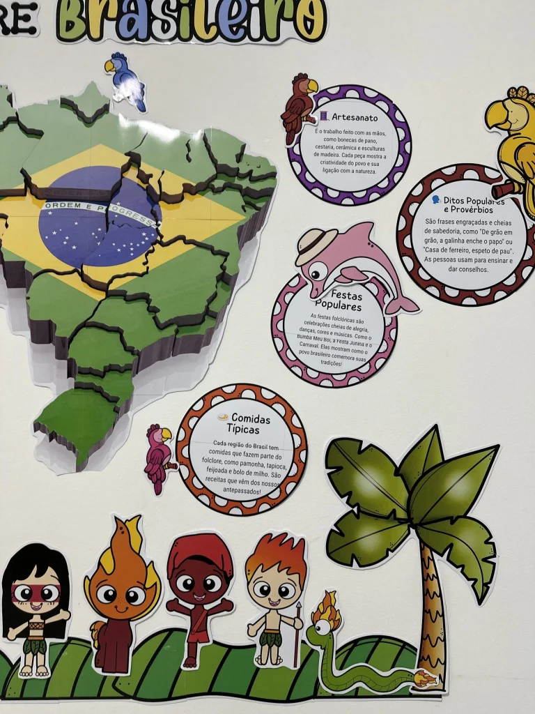 Painel Folclore Brasileiro Colorido — foto 8