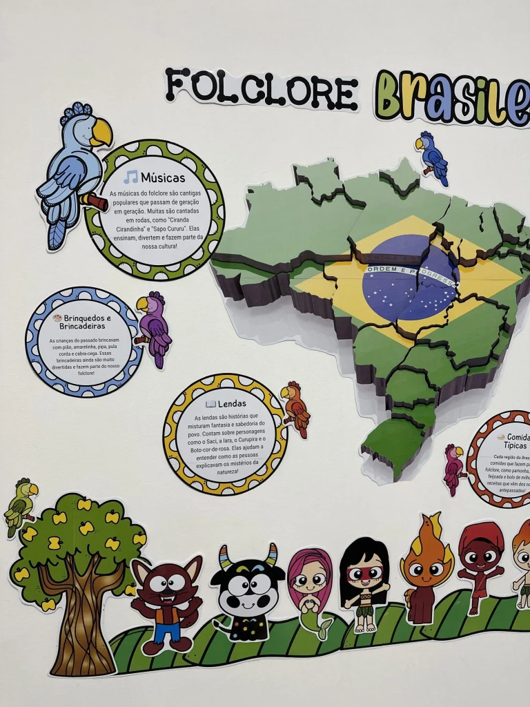 Painel Folclore Brasileiro Colorido — foto 3