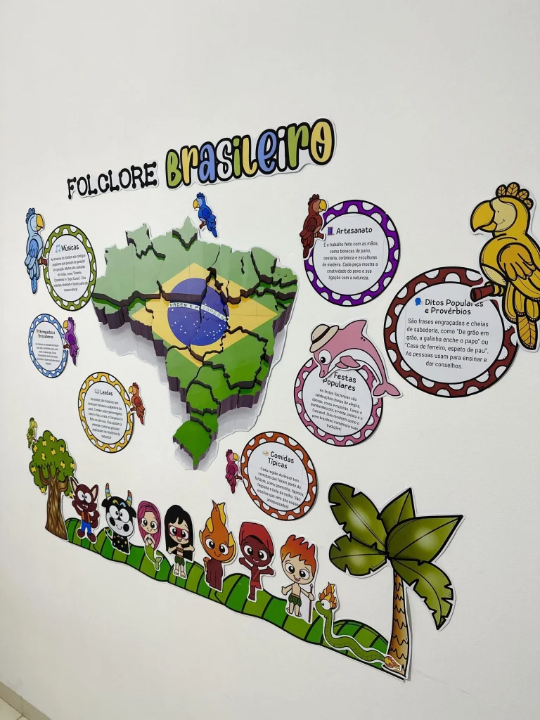 Painel Folclore Brasileiro Colorido — foto 1