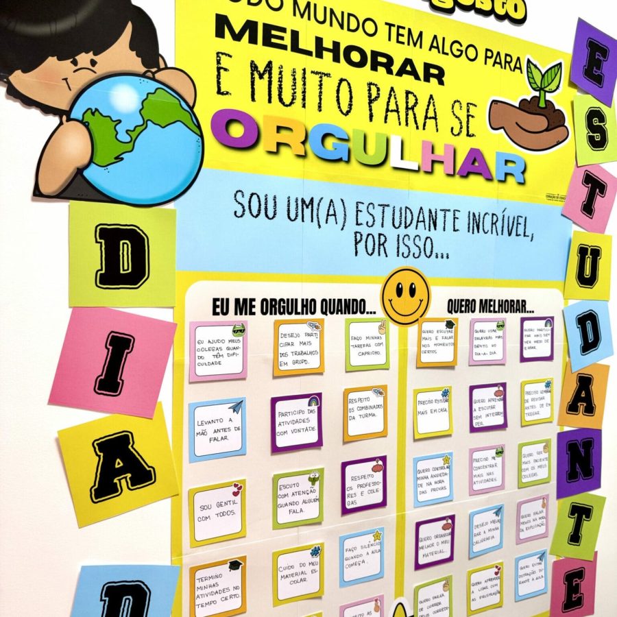 Painel Interativo – Dia do Estudante - Dia do Estudante - Pedagogia de Ideias Painel Interativo – Dia do Estudante - Dia do Estudante