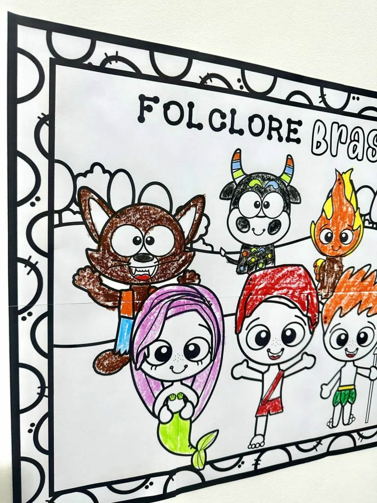 Painel para Colorir Folclore Brasileiro — foto 11