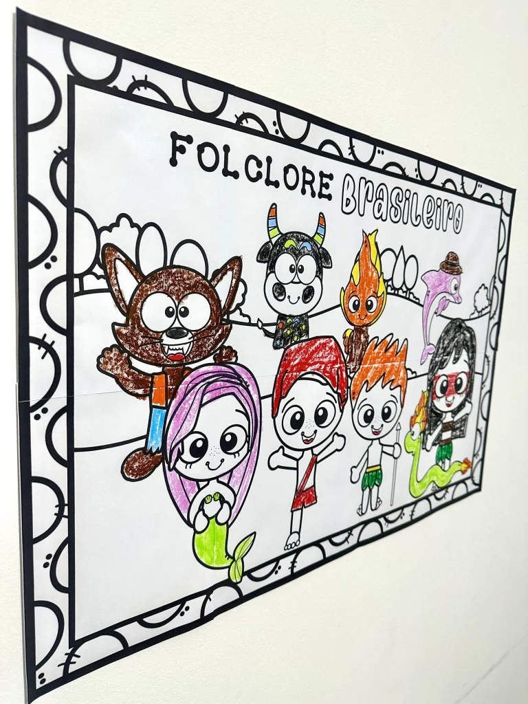 Painel para Colorir Folclore Brasileiro — foto 2